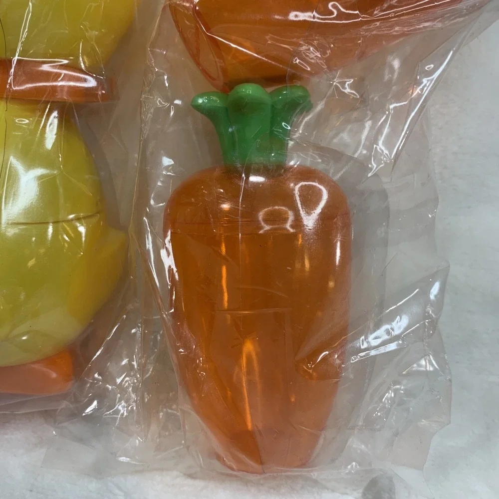 2006 Dudley's Easter Egg Hunt Vtg Candy Containers Holders Carrots Chicks‎ NEW - Picture 7 of 16